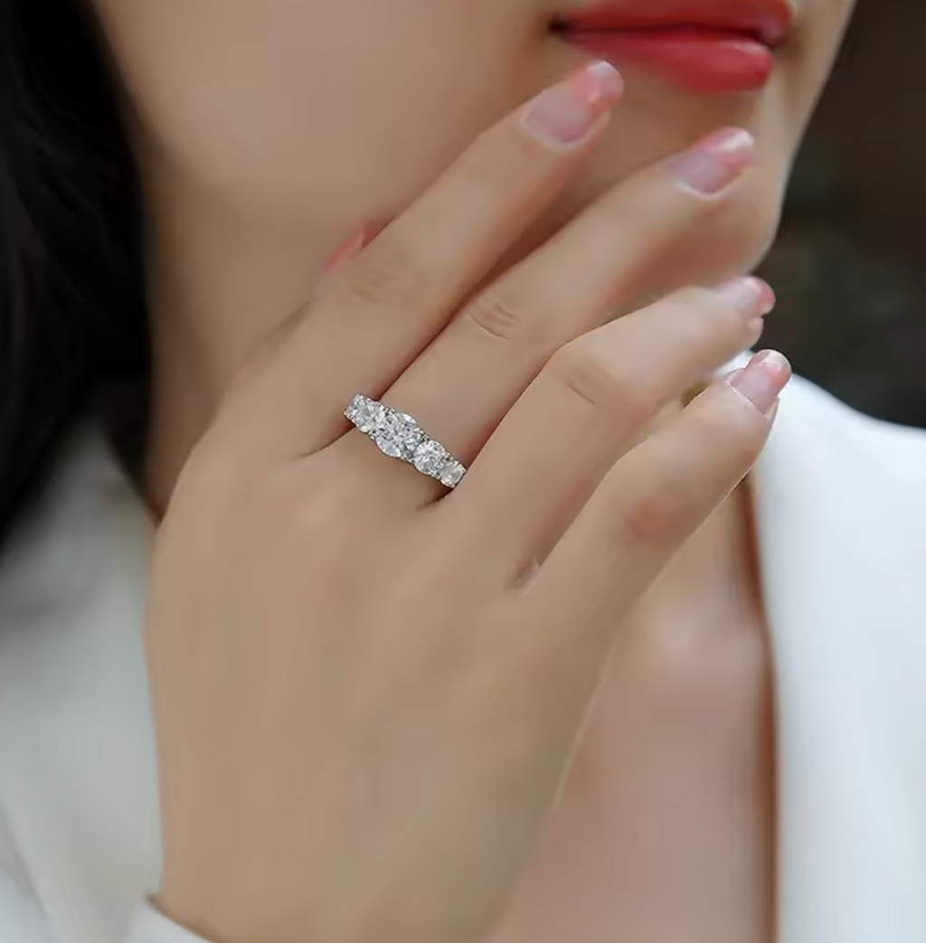 Five-Stone Moissanite Ring