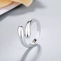 925 Sterling Silver Water Drop Zircon Ring