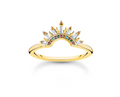 Colorful Sun Beams Gold Plated Ring